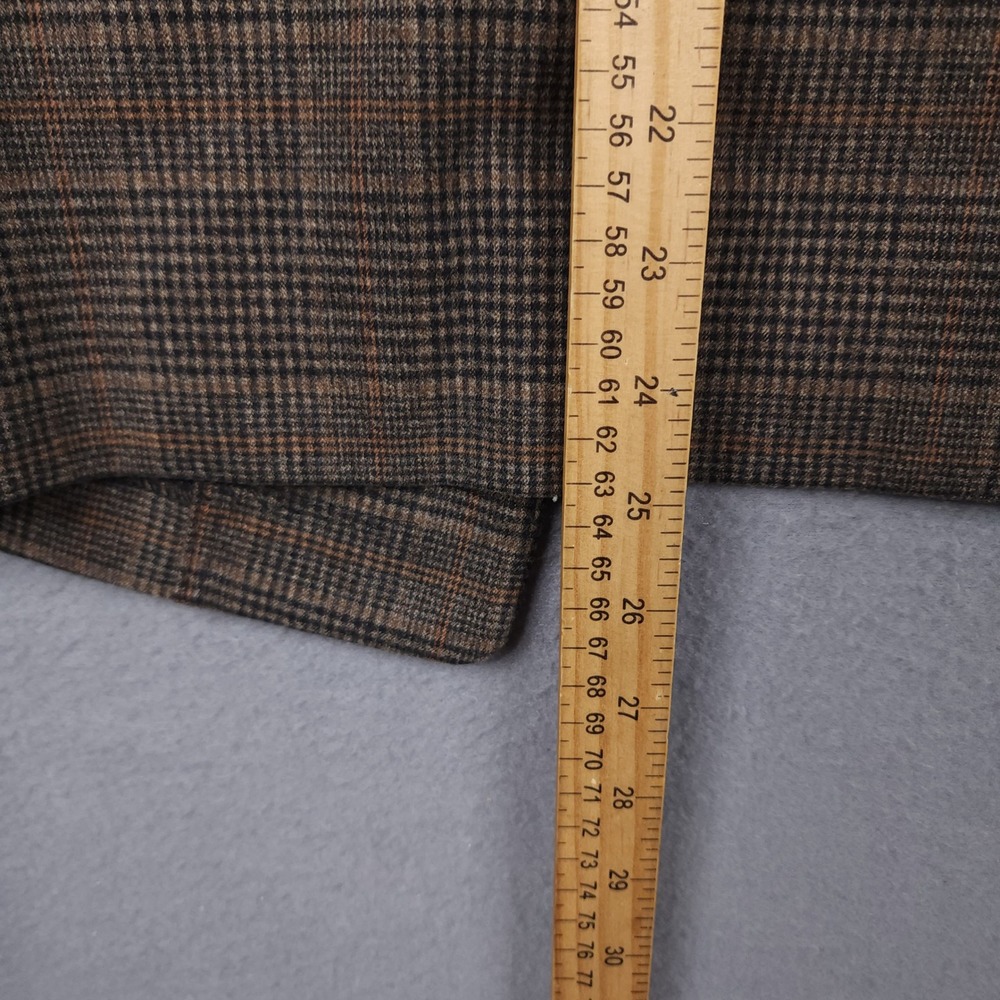 Old Navy Womens XS Petite Relaxed Unlined Blazer Brown Plaid Jacket New - Picture 13 of 16